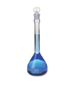 DWK Kimble Class B Vol. Flasks w / Std. Taper Glass Stopper - Class B Volumetric Flask with Standard Taper Stopper, 1000mL - 28015-1000