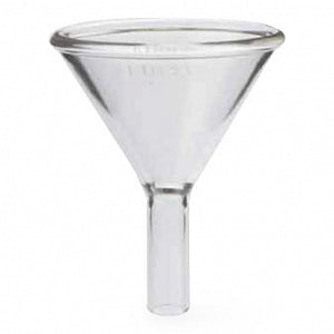 DWK KIMAX Powder Addition Funnels - KIMAX Powder Addition Funnel with 1-1/2" L Stem, 100 mm Top Dia. - 29020-100