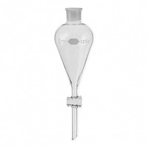 DWK Life Sciences Kimble Squibb Separatory Funnels No Stem - Replacement Funnel Only with LUBRI-FLOW Stopcock Barrel, 2000 mL Capacity, 150 mm Max. O. D. - 29048G-2000