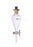 Dwk Life Sciences Kimble KIMAX Separatory Funnel with PTFE Stopcock & Plastic Stopper - KIMAX Squibb Pear-Shaped Separatory Funnel with PTFE Size 4 Stopcock, 60 mL L Stem, 1000 mL Volume - 29049F-1000