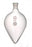 DWK Life Sciences Kimble Pear-Shaped Flasks - Pear-Shaped Boiling Flask, Heavy Wall, 14/20 Standard Taper Joints, 250 mL Capacity - 294250-0005