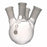 DWK Kimble Angled Four Side Neck Round Bottom Flask - FLASK 25ML 14/20 14/20 - 295790-0025