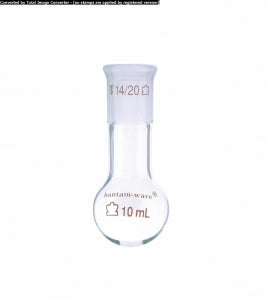 DWK Life Sciences Kimble Long Single Neck Heavy Wall RB Flask - Long Single Neck Heavy Wall Round Bottom, 10 mL - 296250-0010