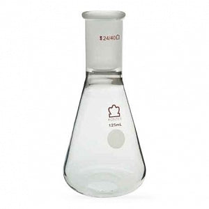 DWK Life Sciences Kimble Jointed NM Erlenmeyer Flasks - Jointed Erlenmeyer Flask, 125 mL, 14/20 Outer Joint - 296500-0125