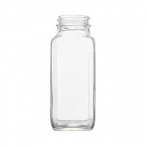 DWK Life Sciences Kimble 1OZ Clear Glass French Square Bottle - Clear French Square Glass Bottle, No Cap, 1oz. - 5610124B