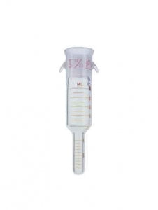 DWK Life Sciences Kimble Concentrator Tube - Concentrator Tube with Hooks, 19/22 ST Joint, 15mL - 570050-1525