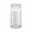 DWK Kimble 1OZ Clear Graduated Glass AC Medium Round Bottle - Medium Round Clear Glass Bottle, Graduated, No Cap, 1oz. - 5810133B