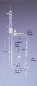 DWK Life Sciences Kimble Soxhlet Extractor Body - Continuous Liquid / Liquid Extractor Body with Built-In Slow-Dry Concentrator, Complete Body - 584401-0000