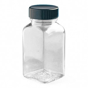 DWK Life Sciences Kimble Clear SQ Tab Bottles - BOTTLE, SQ TAB, CLR, 1OZ, PHEN, P / PV - 5910133C-21