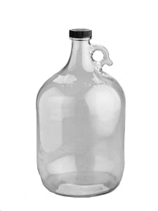 DWK Life Sciences Kimble Clear Glass Jug - Clear Glass Jug, Phenolic Cap with PTFE Cone Liner, 64oz. - 5916438V-25