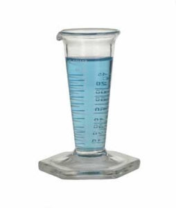 DWK Life Sciences Kimble Graduated Measuring Conical Cylinders - Graduated Measuring Conical Cylinder, Scale x 2, 10 mL - 60345-120