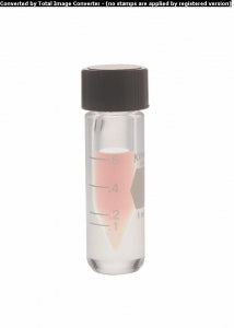 DWK Life Sciences Kimble Micro-Vials - Micro-Vial Clear PTFE Vial with Solid Cap, 10 mL - 60702-10