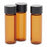 DWK Kimble 33 Expansion Borosilicate Glass Vial w/Cap Attached - 33 Expansion Borosilicate Amber Glass Vial with Phenolic Cap Attached, 15 x 45 mm - 60911B-1