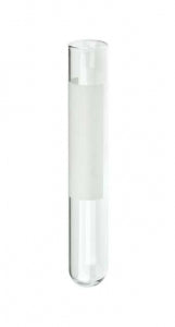 DWK Kimble Borosilicate Glass Culture Tubes w/Vertical Label - MARK-M-TBS WHT 10X75MM 250/PK - 60A10BZW