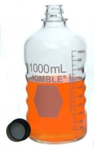 DWK Life Sciences Kimble PTFE Lined Cap Media Bottle - BOTTLE, MEDIA, PTFE / PP CAP33 - 61111P-1000