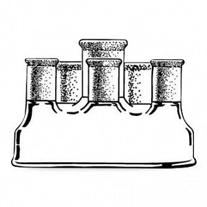 DWK Life Sciences Kimble Jacketed Reaction Flask - RX FSK JKT 5L W/12MM DRAIN - 614112-5005