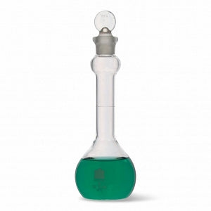 DWK Kimble ClassA Mix Bulb Style WM Flask w / Taper Stopper - Class A Mix Bulb Style Wide Mouth Flask with Taper Stopper, 5 mL, Size 9 - 623010-0005