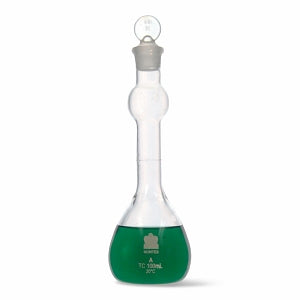 DWK Kimble Cls A Mixing Bulb Style WM HW Flask w/Taper Stopper - FLASK VOL BULB HW 250ML 16 - 623020-0250