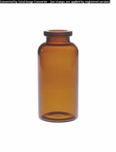 DWK Life Sciences Kimble Shell Vials - Amber Shell Vial, 30 x 86 mm, 21 mm, 30 mL - 62421D-30