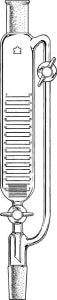 DWK Kimble Graduated with Upper and Lower Stopcocks - Graduated Funnel with Upper and Lower Stopcocks, 125 mL - 634580-0125