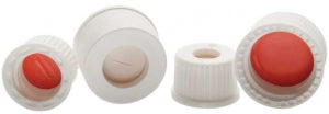 DWK by DWK Kimble Open Top PE Screw Cap w / PTFE-Faced - WHITE OPEN TOP PP CLOSURE, 13-425 - 73813WH-13425