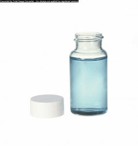 DWK Kimble Glass Scintillation Vials w/Unattached Cap - Glass Scintillation Vial with Unattached Cap, KG33, Polypropylene / Foam Cap Off, 20 mL - 74513-20