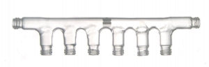 DWK Life Sciences Kimble Threaded 6-Place Vacuum Manifold - MANIFOLD 6-PLACE - 747650-0006