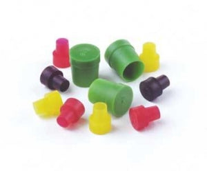 DWK Life Sciences Kimble Sample Tube Pressure Caps - Polyethylene (PE) Pressure Caps for 5 mm NMR Tubes, Green - 897095-0071