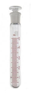 DWK Kimble Graduated Test Tubes with Flat Head Stoppers - Graduated Test Tube with Flat Head Stopper, 5 mL - 898500-0005