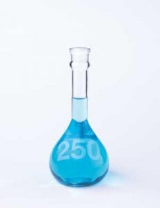 DWK Kimble Class A Hvy Dty Volumetric Flask w/o Stopper - Class A Heavy Duty Wide Mouth Volumetric Flask without Stopper, Clear, 1000 mL - 92812N-1000