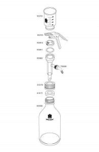 DWK Kimble Glass Support Base for Microfiltration Assembly - BASE ONLY 47MM FOR SS - 953801-5047