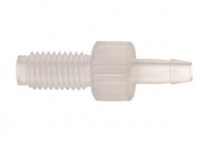 DWK Life Sciences Kimble Thread Adapters to Hose Barbs - ADAPTR CTFE 1/4"-28 1/8"ID - 953918-0018