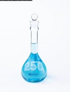 DWK Kimble KimCote Class A Heavy Duty Volumetric Flasks - KimCote Class A Heavy Duty Clear Glass Volumetric Flask with Wide Mouth, 2 L - KC92812G-2000