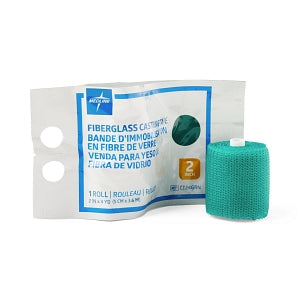 Medline Lightweight Fiberglass Cast Casting Tape - Fiberglass Casting Tape, Green, 2" x 4 yd. - CT24GRN