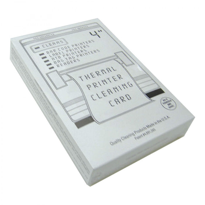 Thermal Cleaning Card 4" X 6" 25 Per Box