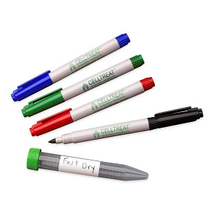 Celltreat Fast-Drying Fine Point Permanent Tube Markers - Fast-Drying Permanent Tube Marker, Fine Point, Blue - 229406