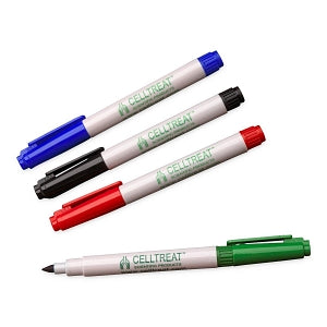 Celltreat Fast-Drying Fine Point Permanent Tube Markers - Fast-Drying Permanent Tube Marker, Fine Point, Blue - 229406