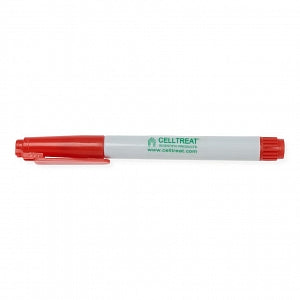 Celltreat Fast-Drying Fine Point Permanent Tube Markers - Fast-Drying Permanent Tube Marker, Fine Point, Red - 229408