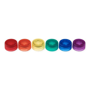 Celltreat Translucent Microtube Caps - Screw-Top Microtube Caps, Nonsterile, Translucent, Assorted - 230842A