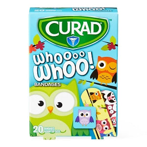 Medline CURAD Owl Bandages - CURAD Bandages, Owls, Assorted Sizes - CUR00004RB