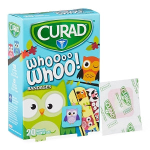 Medline CURAD Owl Bandages - CURAD Bandages, Owls, Assorted Sizes - CUR00004RB