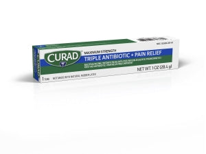 Medline CURAD Triple Antibiotic Ointments - CURAD Triple Antibiotic Plus Pain Relief Ointment, 1 oz. Tube - CUR001232