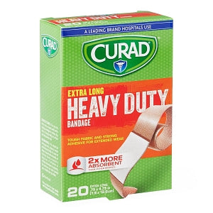 Medline CURAD Extreme Hold Bandages - CURAD Heavy Duty Bandages, 0.75" x 4.75" - CUR01101RB