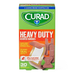 Medline CURAD Extreme Hold Bandages - CURAD Heavy Duty Bandages, Assorted Sizes - CUR14924RB