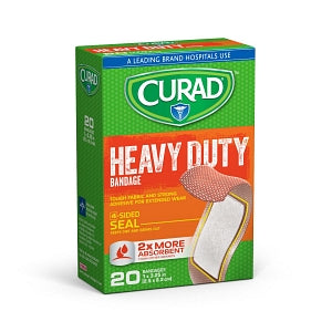 Medline CURAD Extreme Hold Bandages - CURAD Heavy Duty Bandages, 1" x 3.25" - CUR14925RB