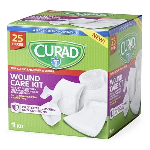 Medline CURAD 25-Piece Wound Care Kit - CURAD Wound Care Kit - CUR1625V1H