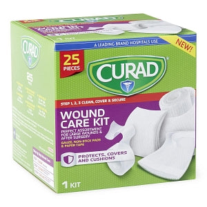 Medline CURAD 25-Piece Wound Care Kit - CURAD Wound Care Kit - CUR1625V1