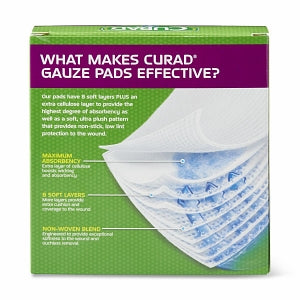 Medline CURAD Sterile Pro-Gauze Pads - CURAD Sterile Pro-Gauze Pad, 3" x 3", 10/Box - CUR20433RB