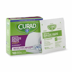 Medline CURAD Sterile Pro-Gauze Pads - CURAD Sterile Pro-Gauze Pad, 3" x 3", 10/Box - CUR20433RB