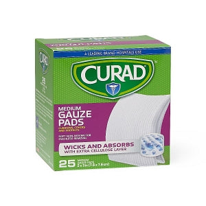 Medline CURAD Sterile Pro-Gauze Pads - CURAD Sterile Pro-Gauze Pad, 3" x 3", 25/Box - CUR20434ERBI